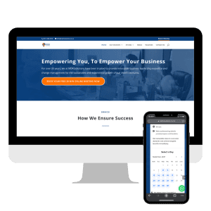 MDR Solutions website mockup on desktop and mobile