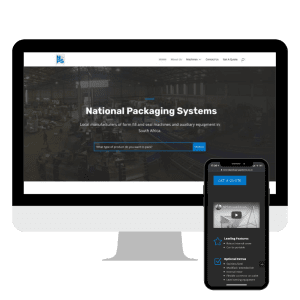 NPS website mockup on desktop and mobile
